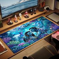 AVATAR Color Mouse Pad Large Gaming Table Cushion Non-slip Laptop Tablet Big Mousepad XXL Mat Mini PC Playmat With Lock edge 30cmx80cm(11.8x31.5inch)