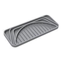 Silicone Water Dispenser Drip Tray Anti-overflowing Fridge Spills Water Pad  Home pilka spalva