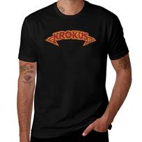 Krokus 1974 Tshirt Casual Fashion Short Sleeve Cotton Tshirt 3XL black