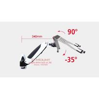 Gas Spring Wall Mount Laptop Holder Arm Aluminum Alloy Full Motion 10-17 inch Laptop Mount Stand Lapdesk silver and white gray