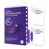 V34 Purple Teeth Whitening Strips - Brighten and Remove Yellow for a Dazzling White Smile