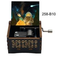 Outer Wilds Game Popular Music Box Travelers' Encore Melody 18 Note Movement Laser Engraving Special Cute Gift for Fans Friends 3 258-B10-hand black