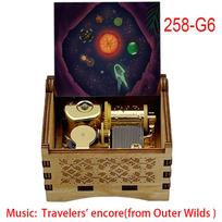 Outer Wilds Game Popular Music Box Travelers' Encore Melody 18 Note Movement Laser Engraving Special Cute Gift for Fans Friends 3 258-G6-wind