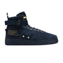 Men's Sneakers Nike SF Air Force 1 Mid Obsidian Metallic Gold Obsidian/Black-Obsidian 44.5 black