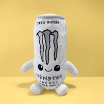 Monster Energy Zero Ultra White Energijos Gėrimo Pliušinis Lėlė Mielas Mesti Pagalvės Žaislas Super Minkštas Pliušinis Gyvūnas 25cm balta