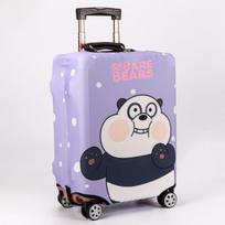 Elastingas animacinis lagamino užvalkalas – Patvarus ir apsauginis kelioninio lagamino užvalkalas 19–30 colių lagaminams S(18-21inch suitcase) gray