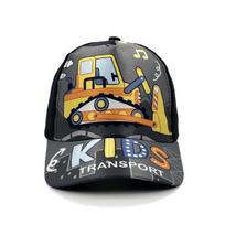 Statybinė transporto priemonė Ekskavatorius Animacinis Gaisrinis automobilis Buldozeris Vaikų beisbolo kepuraitė Pavasaris ir Vasara Animacinė kepurė nuo saulės adjustable black