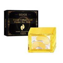 EELHOE Collagen Gold Eye Patches 12pcs Reduce Dark Circles & Puffiness Anti-Wrinkle & Firming Moisturizing Eye Patches yellow