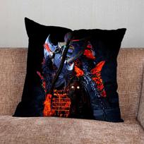 G-God of W-War Game Pillow Case For Home Bedroom Car Office Decoration Living Room Sofa Cushion Cover Suitable 16x16Inch black