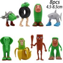 Tung sahur Anime Figure Shark Figurine Funny Doll Toys Tralalero Tralala PVC model desktop ornament children birthday gift green