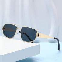 Unisex Metalo Dvigubo Tilto Trumparegystės Saulės Akiniai Dioptrija Nuo 0 Iki -4.0 Retro Kvadratinio Rėmelio Prekės Ženklo Dizainerio Lauko UV Apsaugos Akiniai -2.5