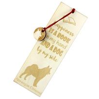 Norwegian Elkhound, Norsk elghund, Gray Norwegian Elkhound - dog bookmark, personalized bookmark, dog gadget for Art-Dog brand readers