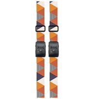 Adjustable Luggage Straps Set 2Pcs Colorful Pattern Suitcase Belts with Secure Buckle and Combination Lock for Travel beige