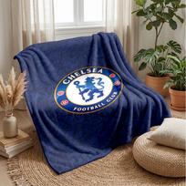 Chelsea FC themed antklodė Minkšta flanelinė vilnos antklodė Šilta lengva antklodė namams, sofai, lovai 100x150cm