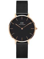 Moteriskas laikrodis Daniel Wellington Dw00100201 - Petite Ashfield 32Mm (Zw500D) black