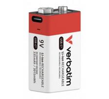 Verbatim 30251 USB-C Įkraunama baterija Li-ion 9V 335mAh (1 vnt pakuotėje)