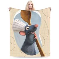 Mielas Ratatouille pledas Šiltas Minkštas Patogus Pliušinis Lovos Patalynė Mėtymas Berniukui Mergaitei Miegamojo Flanelinis Pledas Lovos Užtiesalas Size: 75*100cm, Weight: 320 GSM