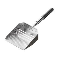 Daugkartinio naudojimo nerūdijančio plieno smėlio sietukas, kaušelis kriauklių rinkimui ir kasinėjimui Telescopic Handle