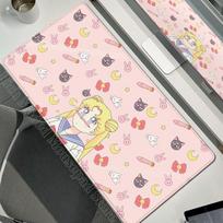 Mousepad Sailor-Moon Pc Gamer Mouse Pad Gaming Mousemat Office Desk Mat Computer Tablepad PC Cabinet Anime Rug Desk Accessories 30cmx60cm
