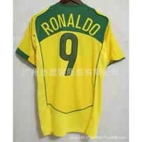 2004 Brazilijos Retro Futbolo Marškinėliai Vyrams Moterims Trumpomis Rankovėmis Futbolo Marškiniai Ronaldo Ronaldinho Kaka Gerbėjų Leidimas Small