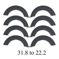4Pcs 31.8 To 25.4 22.2mm Handlebar Shim Adapter Bicycle Handlebar Shim  for MTB Road Bike Handlebar 4Pcs 31.8 to 22.2