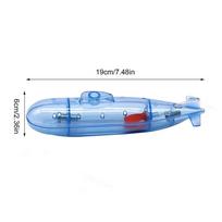 Submarine Diy Toy Children Diving Toy Teaching Model Handmade Submarine Model Toys Science Experiment Equipment gray