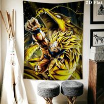 Dragon Ball Super Wall Tapestry Aesthetic Wall Hanging Printed Fabric Blanket Decorative Tapestries For Bedroom Living Room Home Decor 180cm x 230cm