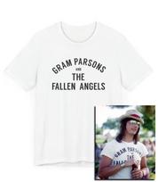 Gram Parsons and the Fallen Angels T-Shirt, Joshua Tree Gift, Flying Burritos, Americana, Cosmic Country Gift, Folk Country Gift, Music 130 white