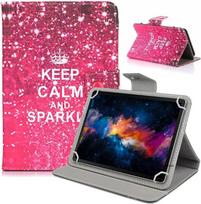Universal 7 8 10.1 Tablet Case,8inch 10inch Tablet Cover,Folio Leather Stand Shell Case for 7-10.5 inch Android/iOS/Windows Capa Universal 8-8.4inch