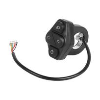 3 in 1 Switch Button for KUGOO KuKirin A1 Electric Scooter Headlight Turn Signal Light Control Parts Replacement Accessories black