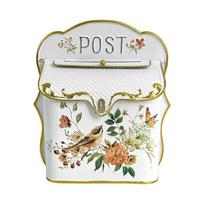 Iron Letter Mailbox for Wall, Shed, Gate or Garage, Decorative Exterior-Finish Box with Lift-Up Flap for Daily Mail