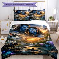 3pcs Avatar Bedding Set Duvet Cover Closure Includes 1 Duvet Cover & 2 Pillowcases, Soft and Comfortable for All Seasons. 140cmx210cm