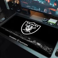 Las Vegas Raiders Mouse Pad Large Gaming Table Cushion Nonslip Laptop Tablet Big Mousepad Xxl Mat Mini Pc Playmat With Lock Edge 30cmx60cm(11.8x23.6inch) black