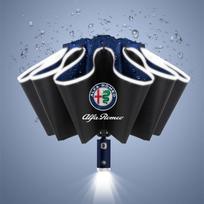 Car Led Light Automatic Folding Windproof Sunshade Umbrella For Alfa Romeo giulia stelvio giulietta 159 147 156 166 Accessories