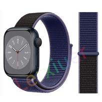 Sport Nylon Loop Straps For Apple watch band 44mm 45mm 44mm 42mm 46mm 40mm correa Bracelet iWatch Series SE 8 ultra 2 3 9 10 11 S10-42mm 38 40 41mm gray