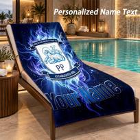 Custom Text Preston North End Print Beach Towel Large Towel For Home Bathroom Beach 80cmx160cm(31x63inch)