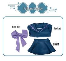 Yukako Yamagishi Cosplay Uniform from JOJO's Bizarre Adventure M blue