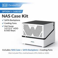 6 Bay NAS Case Kit with SFX Power Supply MATX ITX Server Chassis Hot Swap Backplane Storage Case gray