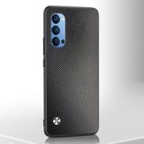 Skirtas OPPO Reno 4 Pro 5G Case Prabangus odinis telefono dėklas, skirtas OPPO Reno 4 Lite 4Z 4 Z 4Pro 4Lite Reno4 Silikoninio dangtelio apsauga Reno 4 Pro 5G matinė juoda spalva