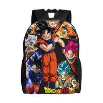 Dragon Ball Black Goku Kuprinė Vyrams Moterims Madinga Vidurinės Mokyklos Darbo Dienos Kuprinė Nešiojamo Kompiuterio Peties Krepšys Lauko One Size black