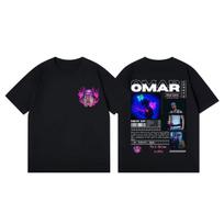 Omar Courtz  Por Si Mañana No Estoy Album Graphic T Shirts Fashion Pop Music Short Sleeve Tshirt Unisex Casual Cotton Tshirts S gray