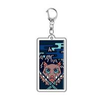 Demon Slayer Kimetsu no Yaiba Tanjiro Nezuko Acrylic Keychain Anime Merchandise Charm Accessories Cross Border 55mm blue