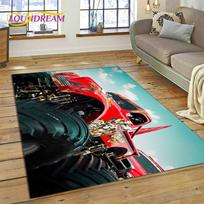 Monster Truck Monster Jam Animacinis Kilimas Kilimas Svetainei Miegamajam Namų Dekoras,Neslystanti Grindų Kilimėlis Sofa Durų Kilimėlis 40x60cm( 15x23in ) gray