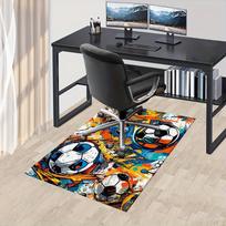 Biuro Kilimas Su Futbolo Kamuolio Raštu Sofos Kilimas, Kėdės Kilimėlis Apsauga 60cm by 90cm