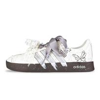 Adidas VL COURT 2.0 Classic Dream, Metamorphosis Low top German Army Trainers Women's Ecru JI0497(Team257-) 39⅓ white