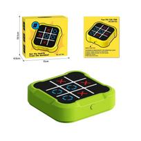 Cross-Board Tic-Tac-Toe Maze: Educational Game Console for Kids yellow