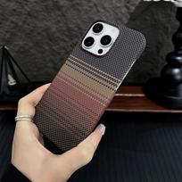 Magnetinis telefono dėklas iPhone 12 13 14 15 16 Pro Max Plus, Kevlar rašto, pusiau dengiantis, anglies pluošto tekstūros, matinis, apsauginis dangtelis iPhone 15 Pro Max