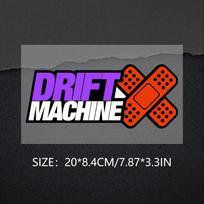 for Drift Machine Red Bandage Cartoon Car Stickers Scratch-Proof Decal Bumper Waterproof VAN Graphics purple