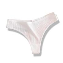 Exclusive for pure cotton women's thongs, girls' underwear fashionable solid color comfortable t-pants women's threaded briefs S balta