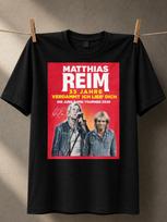 Matthias Reim 35 Jahre Red Anniversary Tour Graphic With Singer Portraits And Bold Yellow Gerunisex Unisex All Tshirt M red